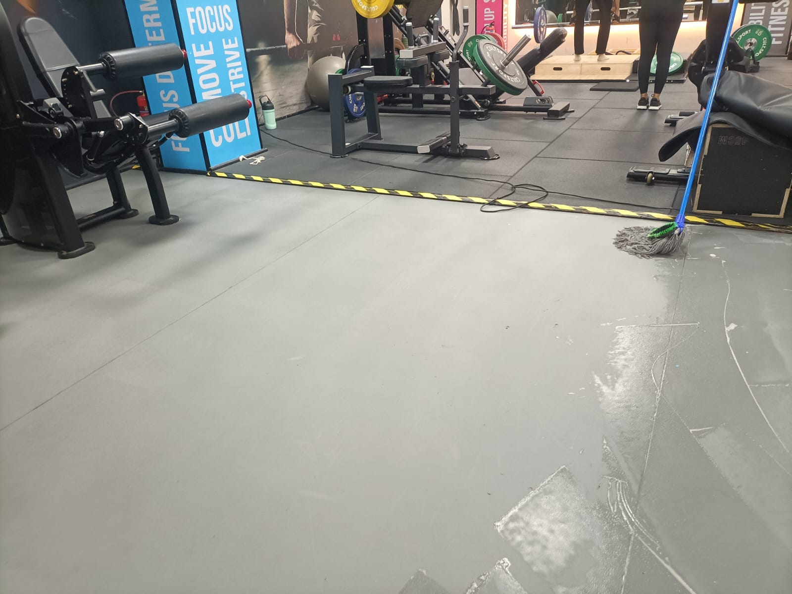 An HCS cleaner at work